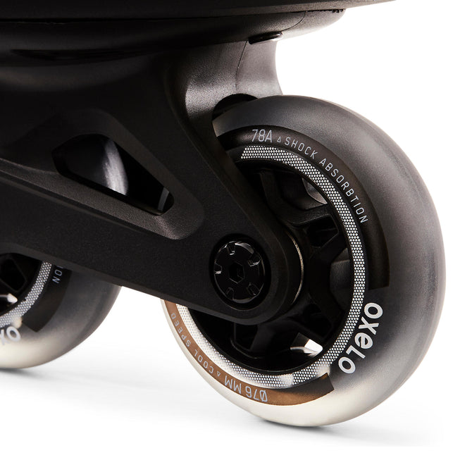 Oxelo FIT100 Inline Fitness Roller Skate 76mm 80A Men Decathlon