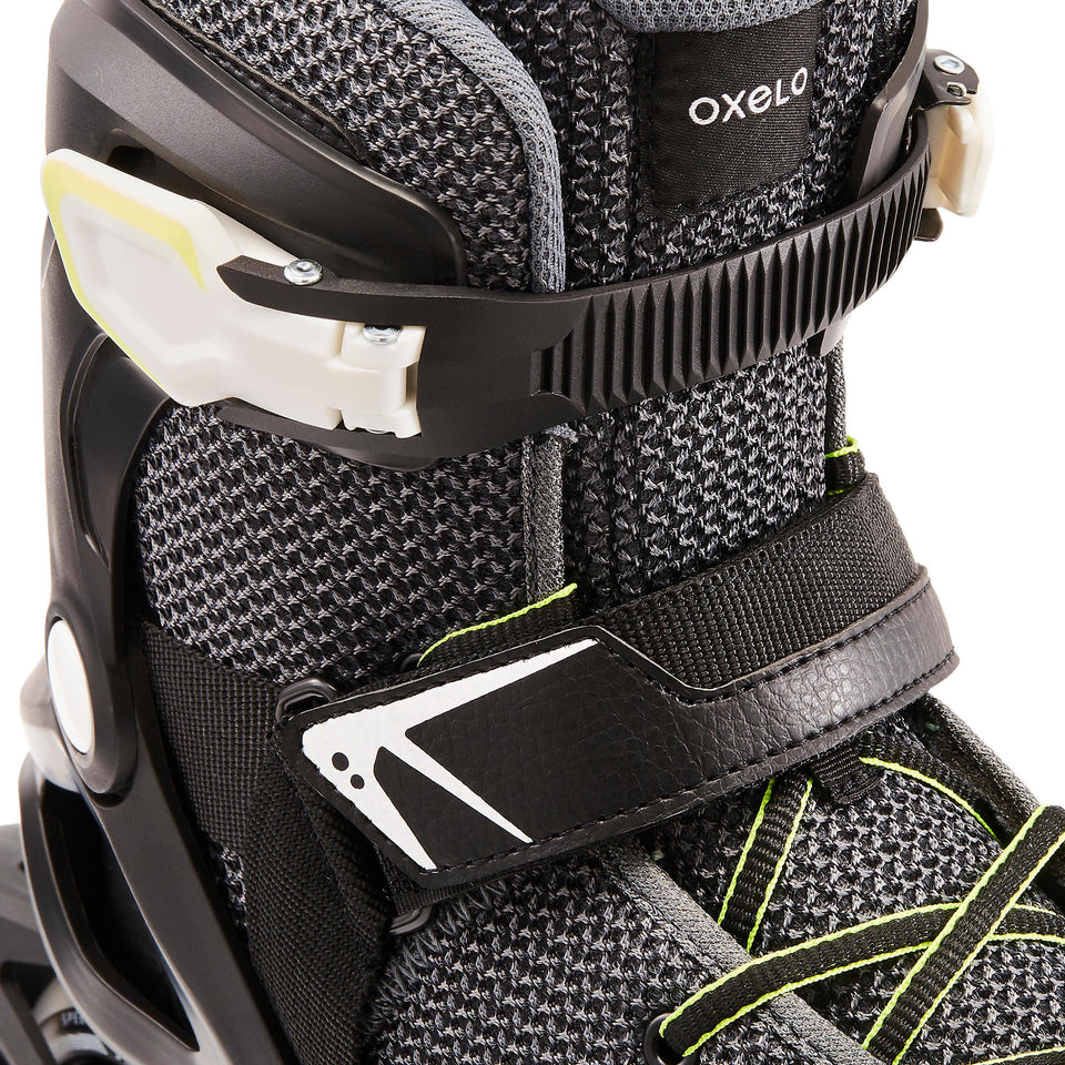 Oxelo FIT100 Inline Fitness Roller Skate 76mm 80A Men Decathlon