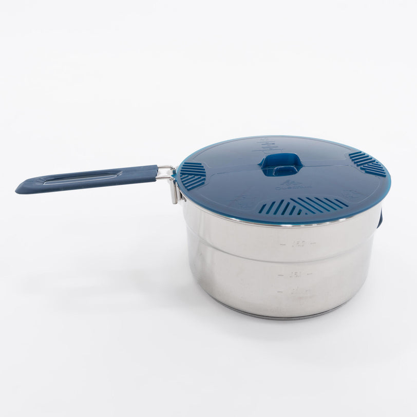 Quechua MH100 2.6 L Camping StainlessSteel Cook Set 4 People Decathlon