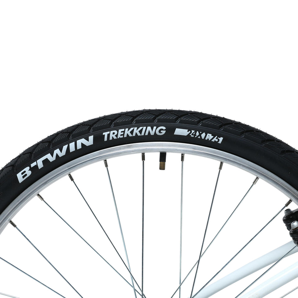 Btwin Original 100, Hybrid Bike, 24", Kids 4'5" to 4'11" Decathlon